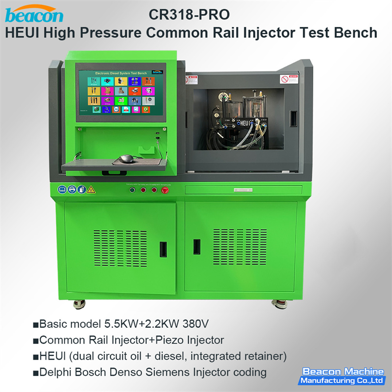 Испытательный стенд CR318-PRO HEUI для форсунок Common Rail с двумя двигателями для пьезоэлектрических форсунок C7 C9 3126B